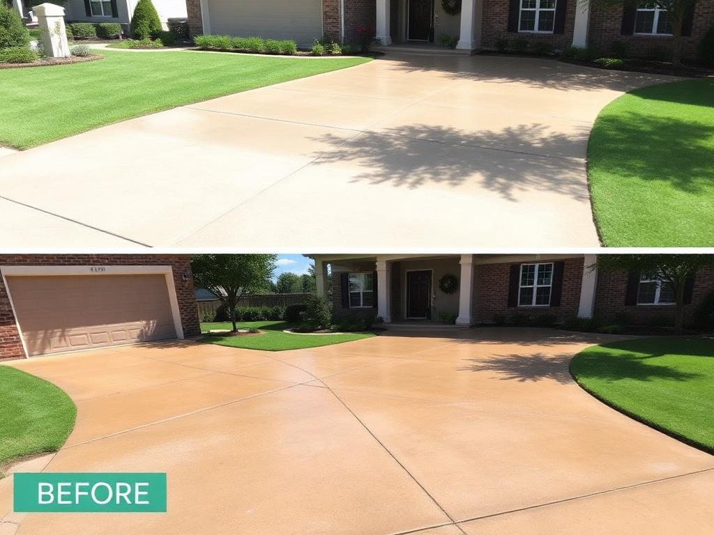Pressure washing after