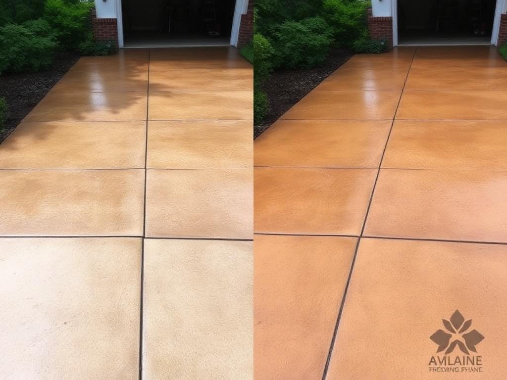 Pressure washing before